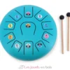 Tongue Drum en métal 11 notes bleu - Vilac