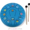 Tongue Drum en métal 13 notes bleu - Vilac