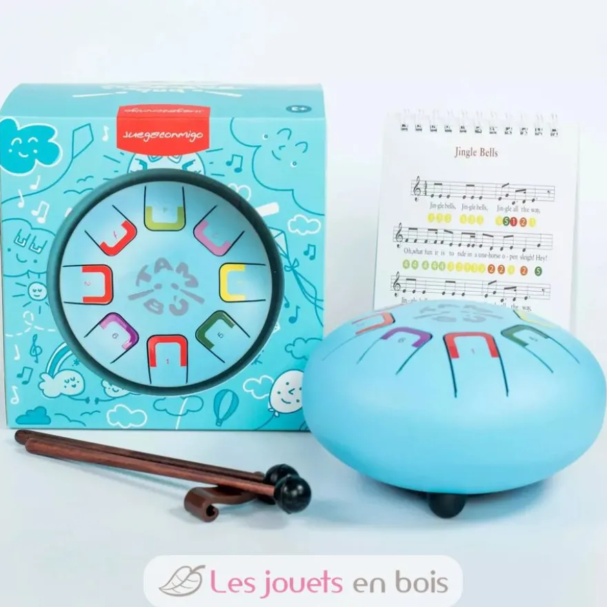 Tongue Drum 8 notes bleu ciel - Tambú