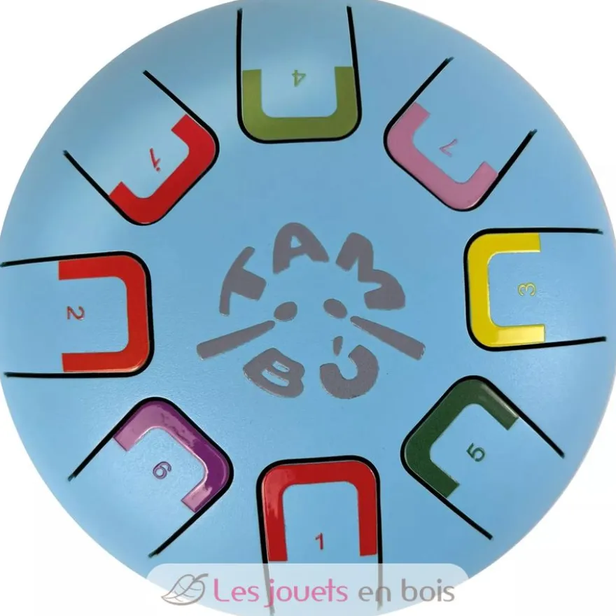 Tongue Drum 8 notes bleu ciel - Tambú