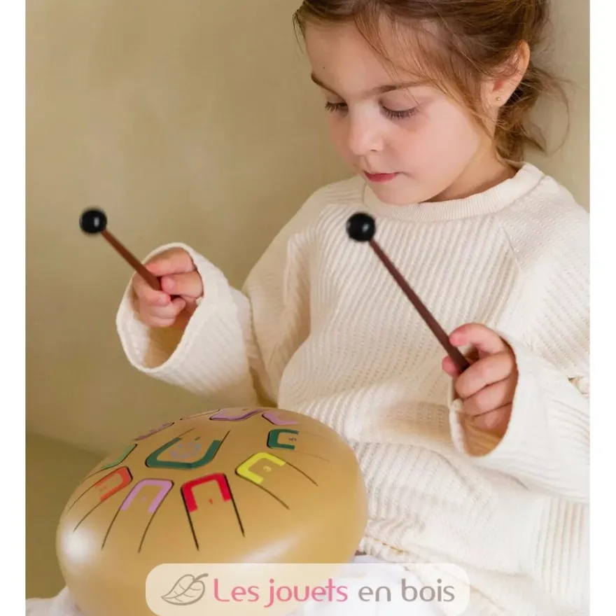 Tongue Drum 11 notes doré - Tambú