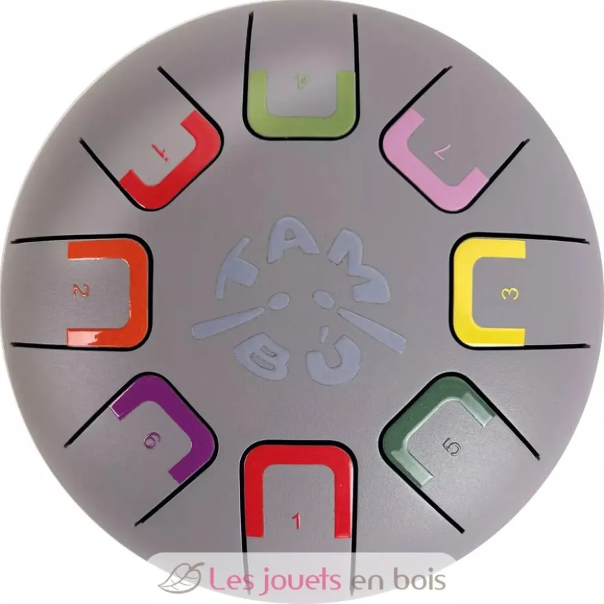 Tongue Drum 8 notes gris clair - Tambú