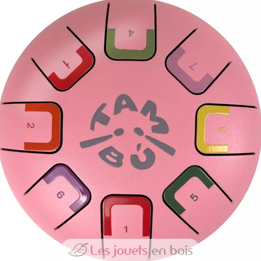 Tongue Drum 8 notes rose - Tambú