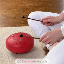 Tongue Drum 11 notes rouge - Tambú