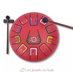 Tongue Drum 11 notes rouge - Tambú