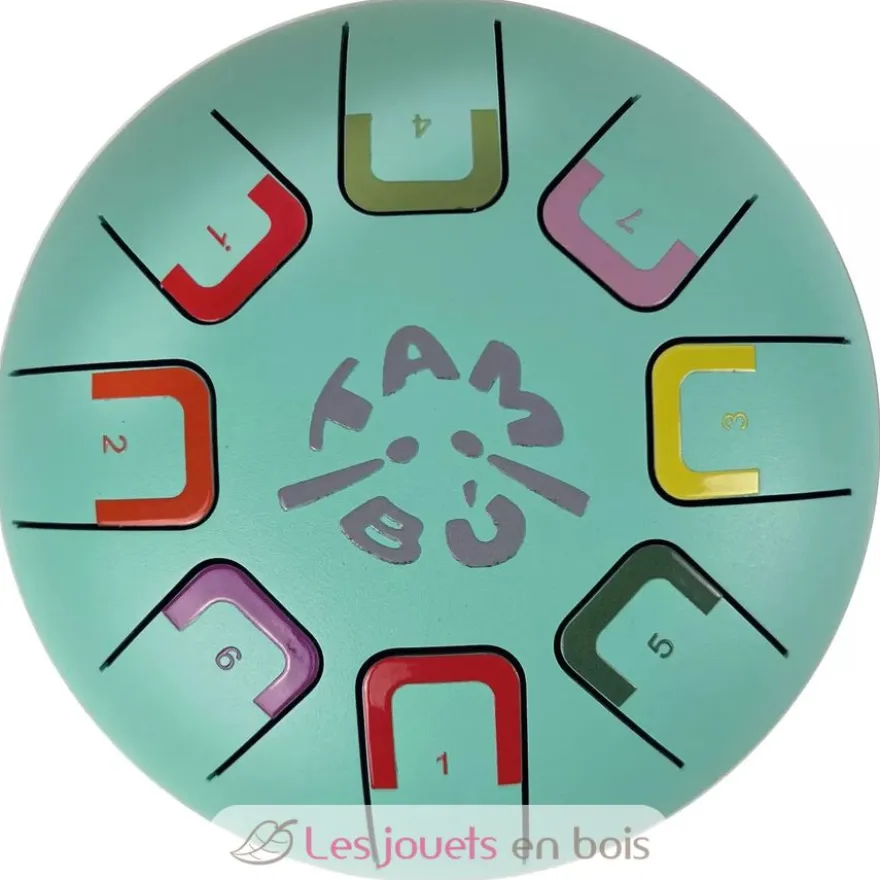 Tongue Drum 8 notes turquoise - Tambú