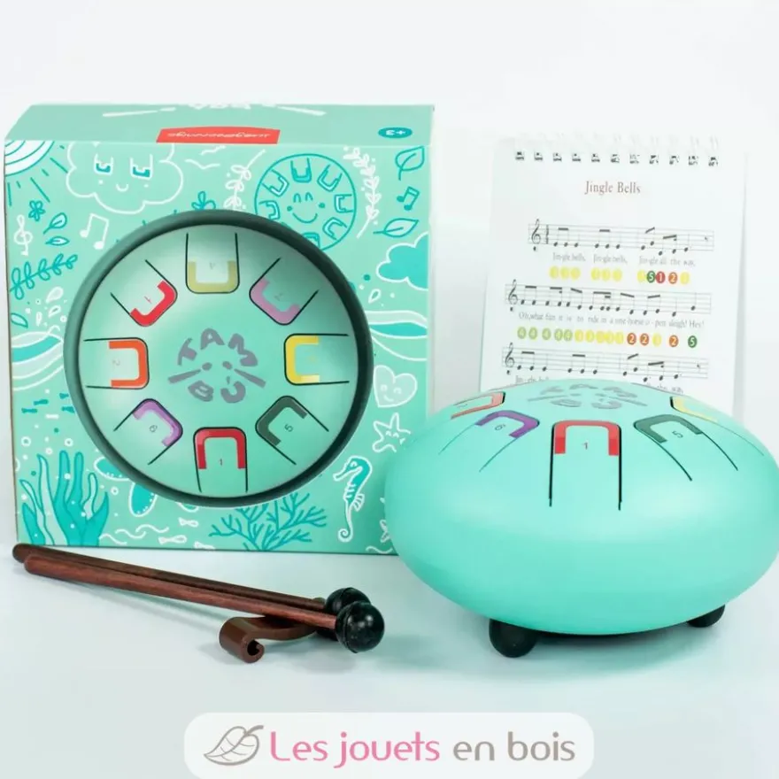 Tongue Drum 8 notes turquoise - Tambú