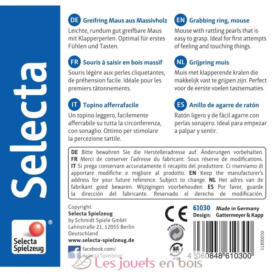 Topino la souris à saisir - Selecta