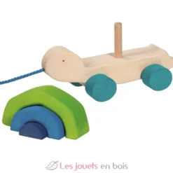 Tortuga tortue en bois à tirer - Goki