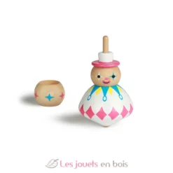 Toupie Clown blanc - Solib