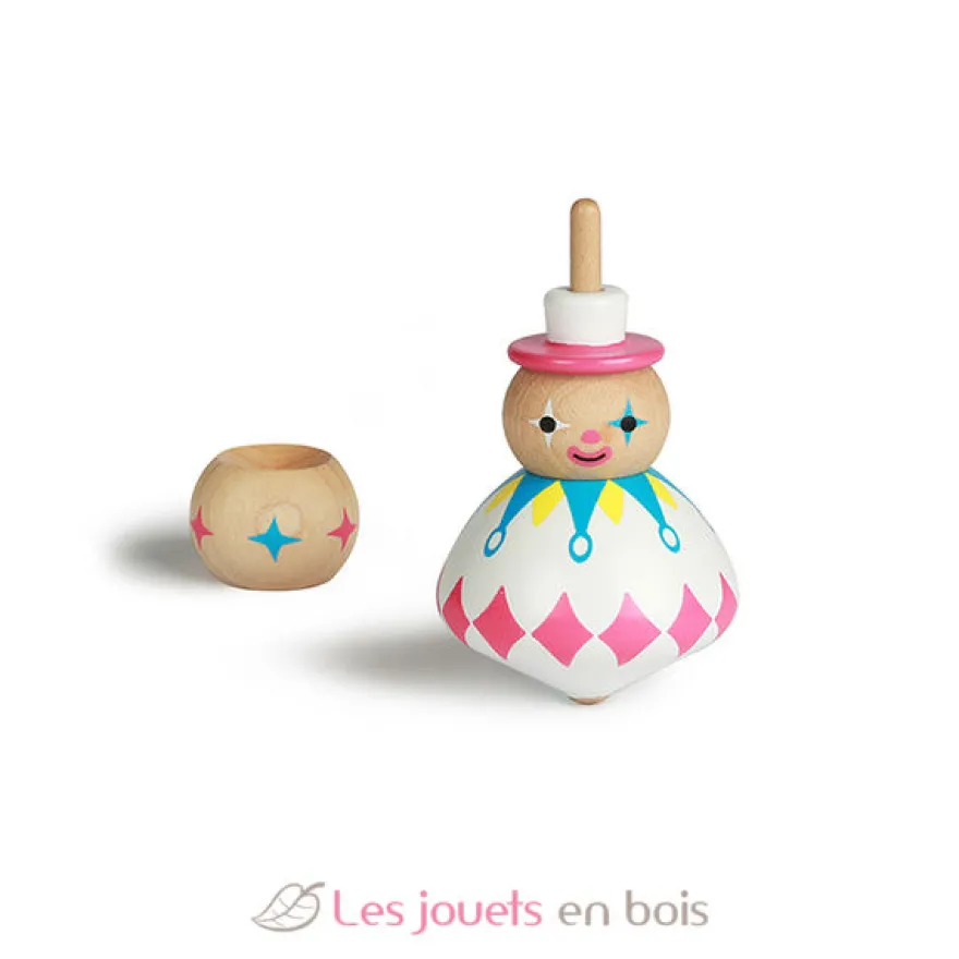 Toupie Clown blanc - Solib