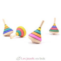 Toupie en bois Arlequin 38 mm - Mader