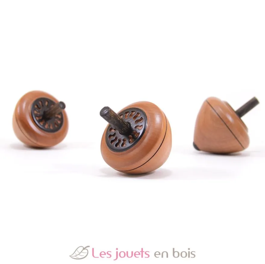 Toupie en bois Bouton de fleur 45 mm - Mader