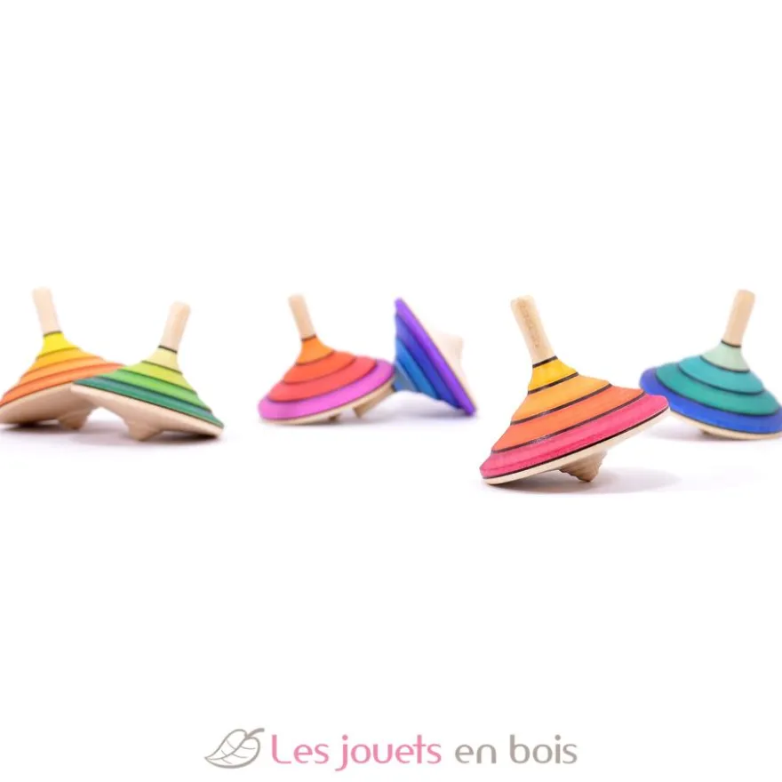 Toupie en bois Flamenco verte 58 mm - Mader
