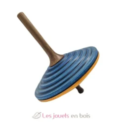 Toupie en bois Tukan bleu orange 75 mm - Mader