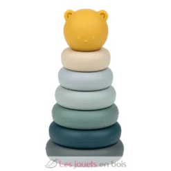 Tour à empiler en silicone bleu - Nattou