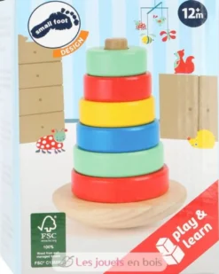 Tour à empiler Move it multicolore Small Foot Compagny