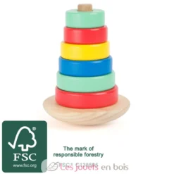 Tour à empiler Move it multicolore Small Foot Compagny