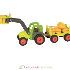 Tracteur avec remorque à foin - Goki