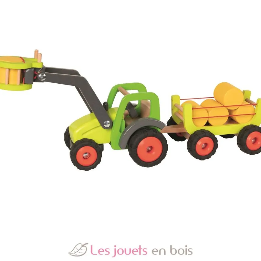 Tracteur avec remorque à foin - Goki