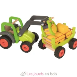Tracteur avec remorque à foin - Goki