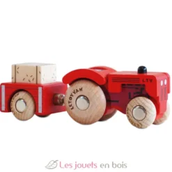 Tracteur en bois Tilly No 34 rouge - Le Toy Van