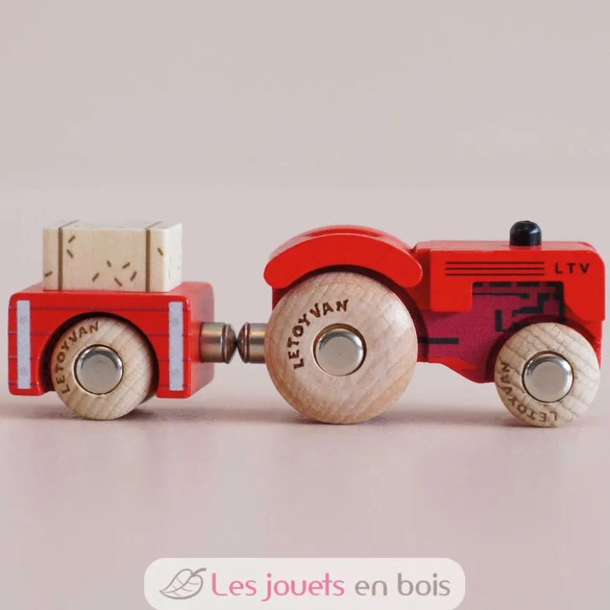 Tracteur en bois Tilly No 34 rouge - Le Toy Van