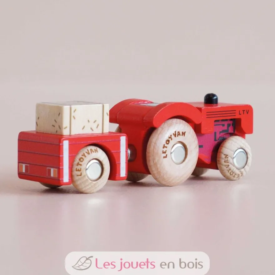 Tracteur en bois Tilly No 34 rouge - Le Toy Van