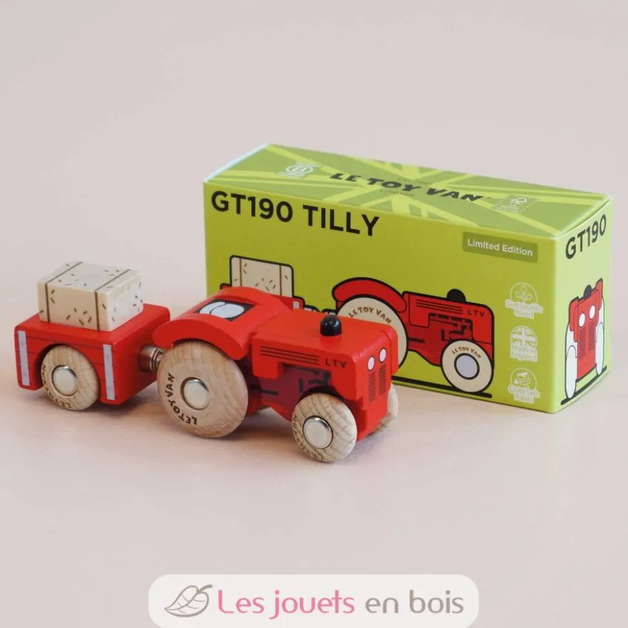 Tracteur en bois Tilly No 34 rouge - Le Toy Van