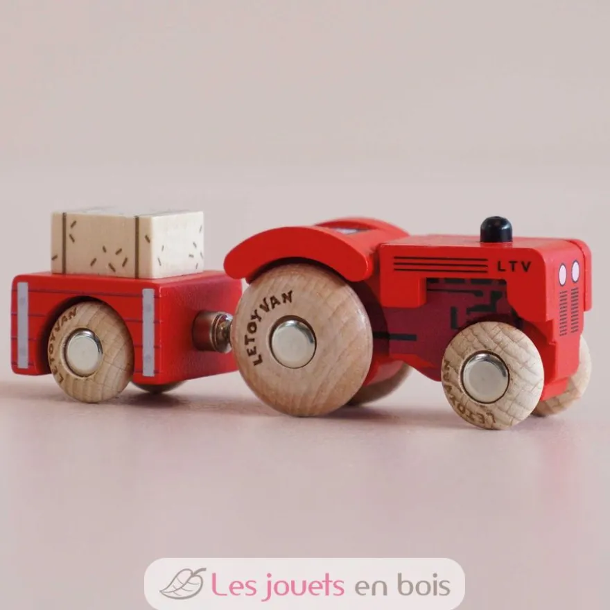 Tracteur en bois Tilly No 34 rouge - Le Toy Van