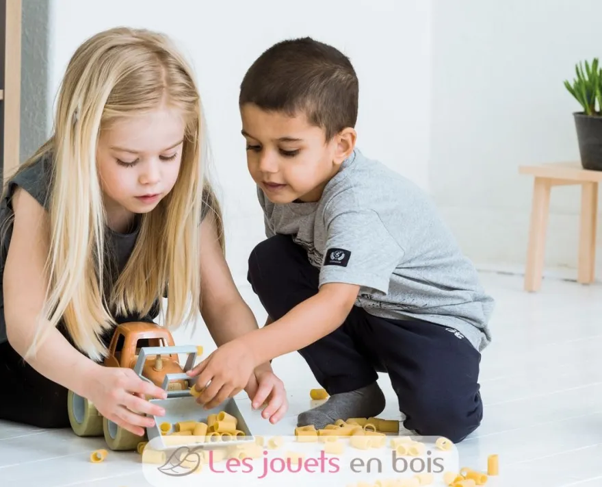 Tracteur pelleteuse en bioplastique - Dantoy