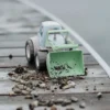 Tracteur pelleteuse en bioplastique vert - Dantoy