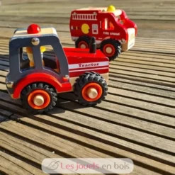 Tracteur rouge en bois - Egmont Toys