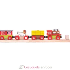 Train en bois Ferme - Bigjigs Toys