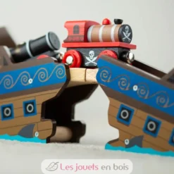 Train en bois Pirates - Bigjigs Toys