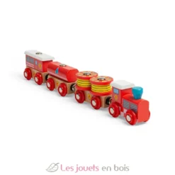 Train en bois Secours Incendie - Bigjigs Toys