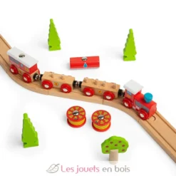 Train en bois Secours Incendie - Bigjigs Toys