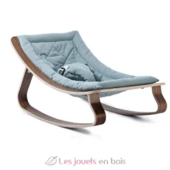 Transat bébé LEVO en noyer - Aruba Blue - Charlie Crane