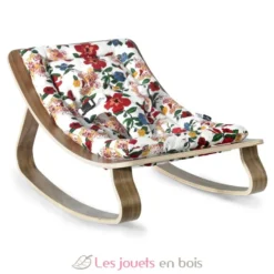 Transat bébé LEVO en noyer - Hibiscus - Charlie Crane