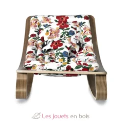 Transat bébé LEVO en noyer - Hibiscus - Charlie Crane