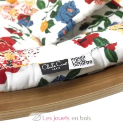 Transat bébé LEVO en noyer - Hibiscus - Charlie Crane