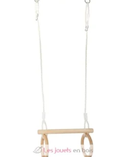 Trapèze avec anneaux de gymnastique en bois - Small Foot company
