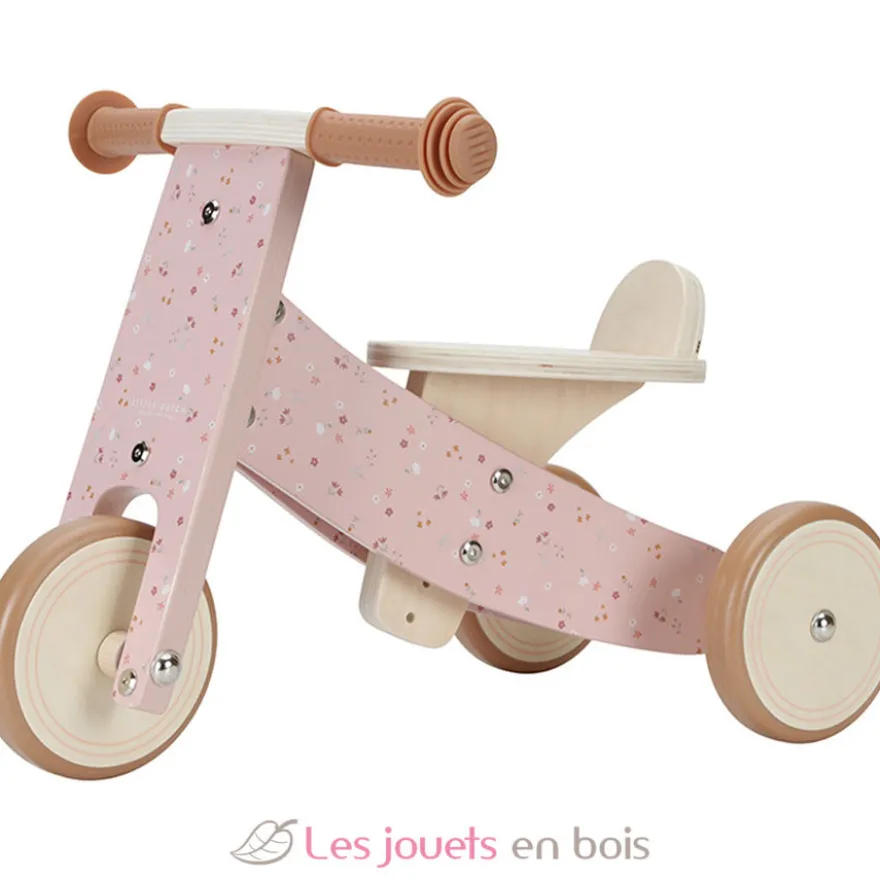 Tricycle en bois rose - Little Dutch