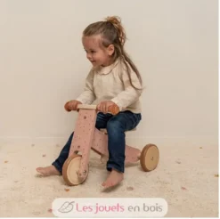 Tricycle en bois rose - Little Dutch