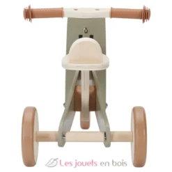 Tricycle en bois vert olive - Little Dutch
