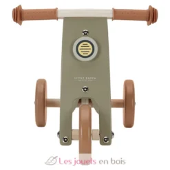Tricycle en bois vert olive - Little Dutch