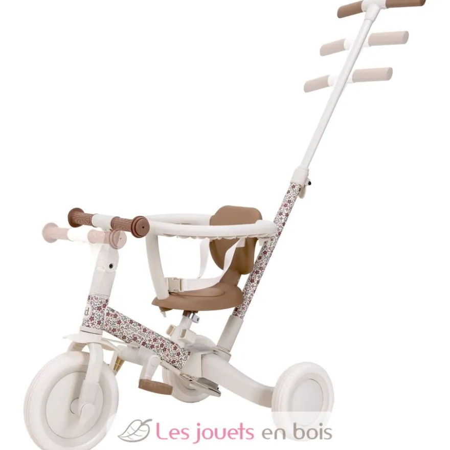 Tricycle 4 en 1 Sunny Flowers blanc crème - Little Dutch