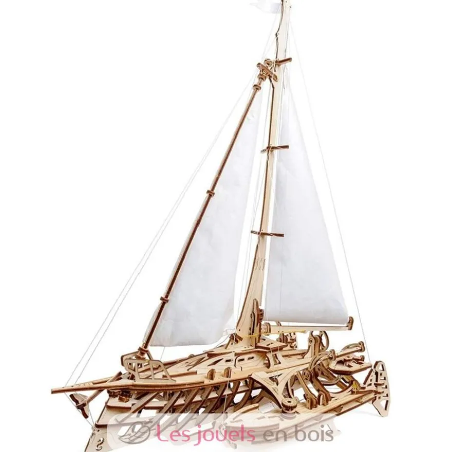 Trimaran Mérihobus - Puzzle 3D mécanique en bois - Ugears
