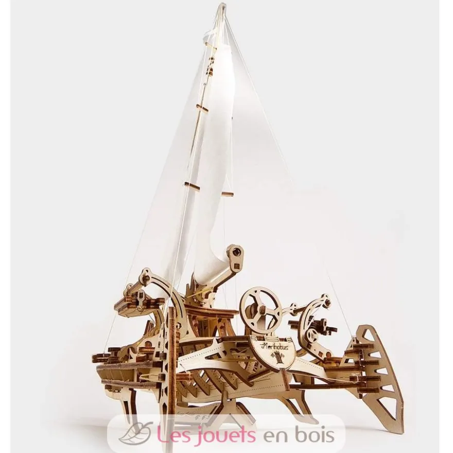 Trimaran Mérihobus - Puzzle 3D mécanique en bois - Ugears