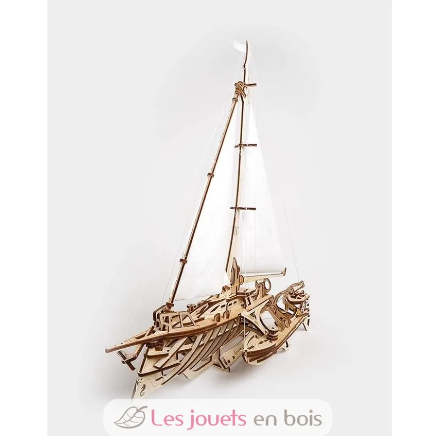 Trimaran Mérihobus - Puzzle 3D mécanique en bois - Ugears